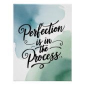 Perfectie zit in het proces optie 2 perfect poster (Voorkant)