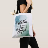 Perfectie zit in het proces optie 2 tote bag (Dichtbij)