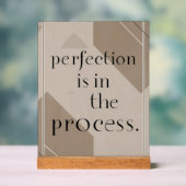 Perfectie zit in het proces optie 4 acryl bord (Neutraal)