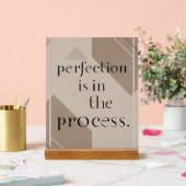 Perfectie zit in het proces optie 4 acryl bord (Huwelijk)