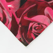 PERFECTIEF RODE ROSES FLEECE DEKEN (Hoek)