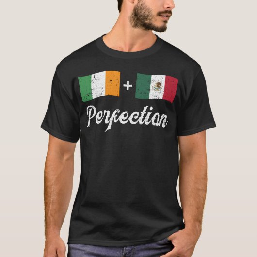Perfection Ireland Meican Flag Cinco De Mayo 5th f T-shirt (Voorkant)