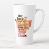 Perfectioneer enkel de manier u geïllustreerd cita latte mok (Rechts)