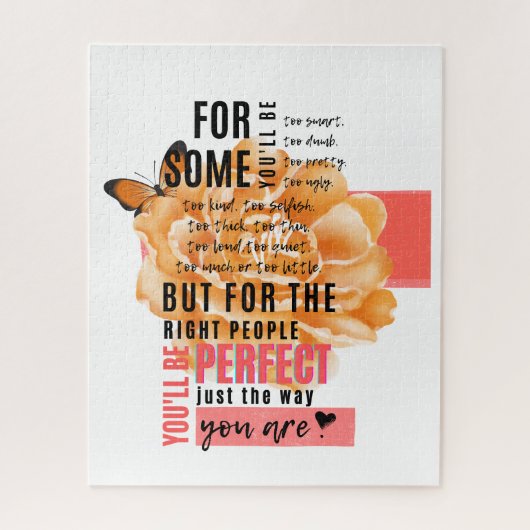 Perfectioneer enkel de manier u geïllustreerd cita legpuzzel (Verticaal)