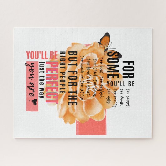 Perfectioneer enkel de manier u geïllustreerd cita legpuzzel (Horizontaal)