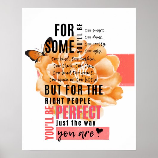 Perfectioneer enkel de manier u geïllustreerd cita poster (Voorkant)