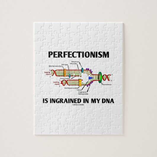 Perfectionisme is gegraveerd in mijn DNA (Humor) Legpuzzel (Verticaal)