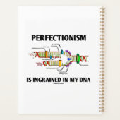 Perfectisme Zit In Mijn DNA Genen Planner (Achterkant)