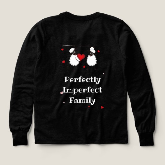 Perfectly Imperfect Family Love Quote Art (Achterkant)