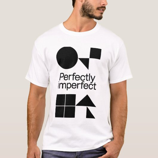 Perfectly Imperfect - Geometric Harmony T-shirt (Voorkant)
