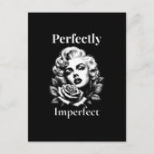 Perfectly Imperfect – Marilyn Noir Briefkaart (Voorkant)