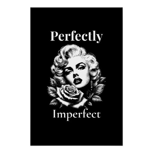 Perfectly Imperfect – Marilyn Noir Perfect Poster (Voorkant)