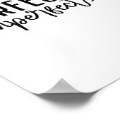 Perfectly Imperfect - Minimalist Motivational Poster (Hoek)