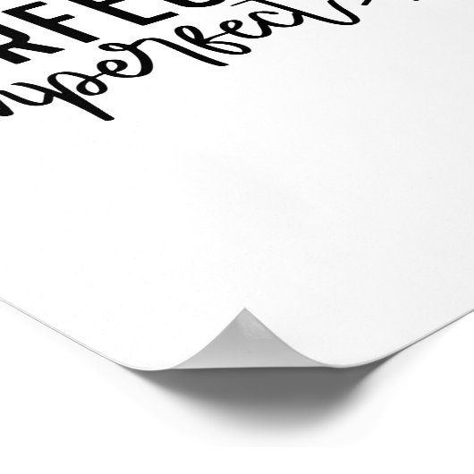Perfectly Imperfect - Minimalist Motivational Poster (Hoek)