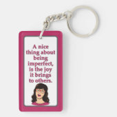 Perfectly imperfect sleutelhanger (achterkant)