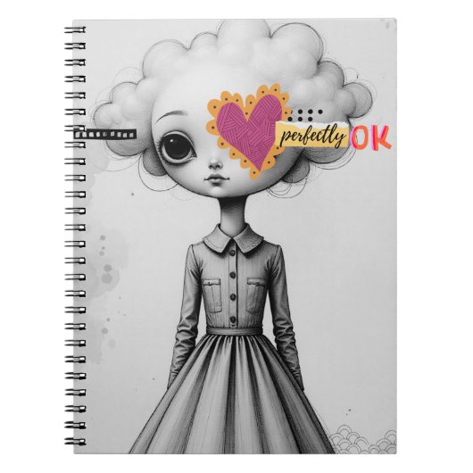Perfectly Ok Portrait Notebook Journal Notitieboek (Voorkant)
