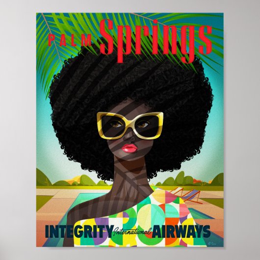 Perfectly Palm Springs Art Print (Voorkant)