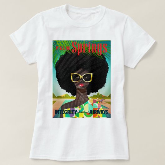 Perfectly Palm Springs Dames T-shirt (Design voorkant)