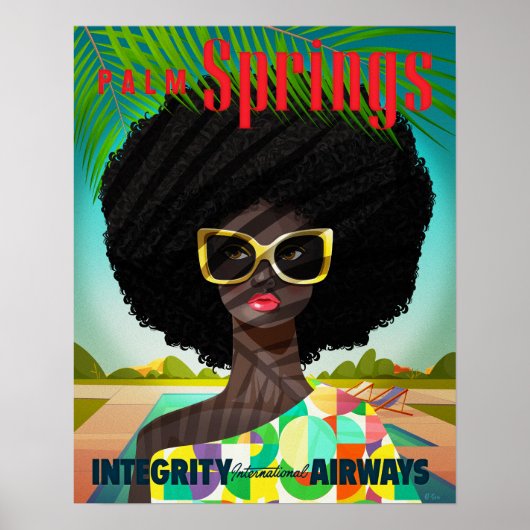Perfectly Palm Springs Klein Poster (Voorkant)