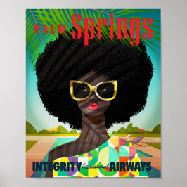 Perfectly Palm Springs-kunstprint Poster
