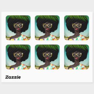 Perfectly Palm Springs Vierkante Sticker