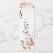 Perfectly Peach Wijnetiket Fles Hanger Label (Voorkant)