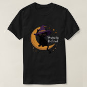 Perfectly Witched Black Cat Shirt (Design voorkant)