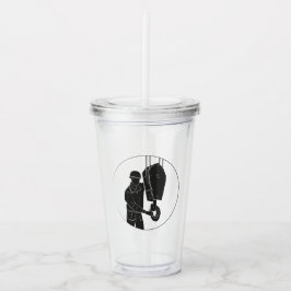 Perfekt für Aktive -Trinkbecher mit Anschläger Acryl Drinkbeker