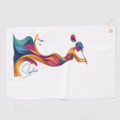 Perfekt für's Birdie, ein Golftuch für alle Fälle! Golfhanddoek (Horizontaal)