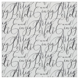 perfekt und einzigartig schwarz Handschrift Stof