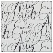 perfekt und einzigartig schwarz Handschrift Stof (Close Up)
