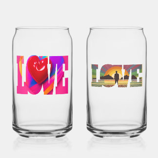 Perfekte Barzubehör love and life Gläser  Blikvorm Glas