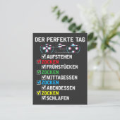 Perfekte Label Zocker Humor Gamer Spruch Zocken Briefkaart (Staand voorkant)
