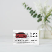 Performance Auto Parts Icons | Sportauto Visitekaartje (Staand voorkant)