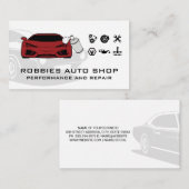 Performance Auto Parts Icons | Sportauto Visitekaartje (Voorkant / Achterkant)