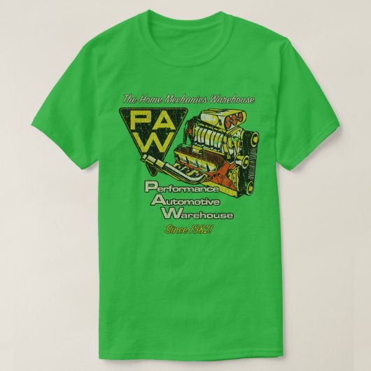 Performance Automotive Warehouse 1982 T-shirt (Design voorkant)
