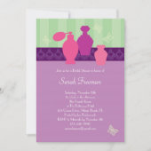 Perfum Bottles Bridal Shower Invitation Kaart (Voorkant)