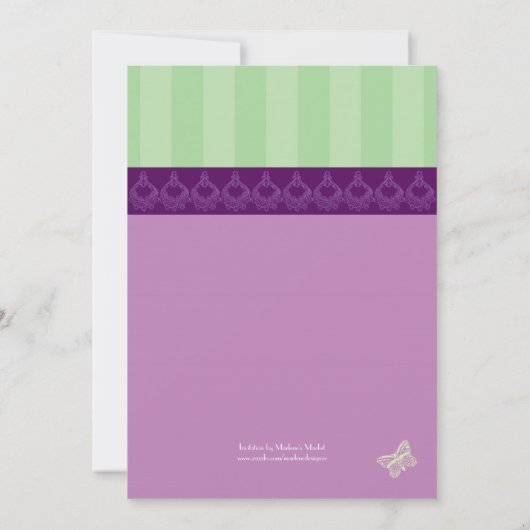 Perfum Bottles Bridal Shower Invitation Kaart (Achterkant)