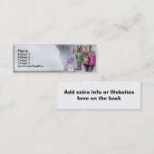 Perfume Cosmetische winkel Winkel Skinny Visitekaa Mini Visitekaartje (Voorkant / Achterkant)