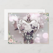Perfume en Peonies Post Kaart (Voorkant / Achterkant)