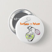Perfume = gif ronde button 5,7 cm (Voorkant /achterkant)