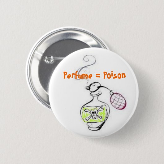 Perfume = gif ronde button 5,7 cm (Voorkant /achterkant)