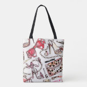 Perfume Lipstick Wallet Shoe Ketting Cosmetisch Tote Bag (Achterkant)