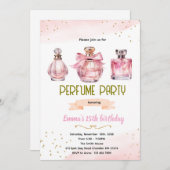 Perfume Party Invitation Kaart (Voorkant / Achterkant)