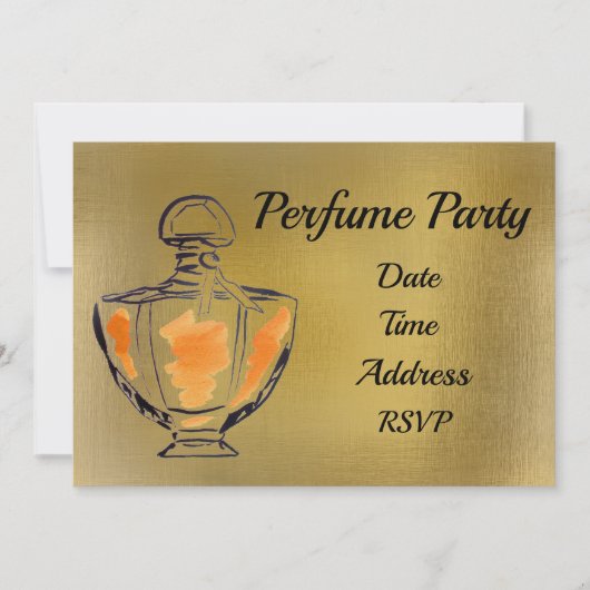 Perfume party plan party kaart (Voorkant)