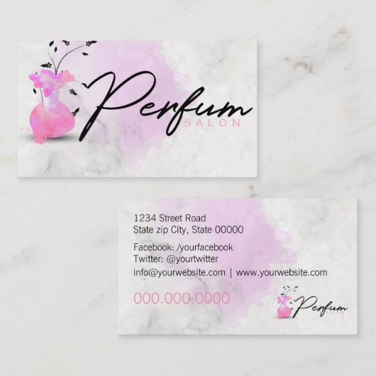 Perfume Salon Visitekaartje (Voorkant / Achterkant)