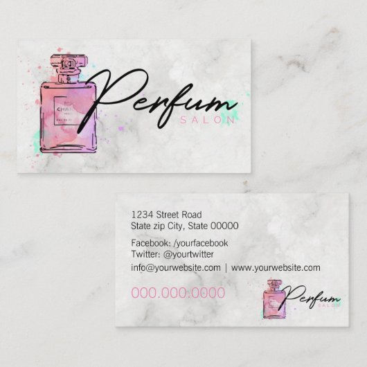 Perfume Salon Visitekaartje (Voorkant / Achterkant)