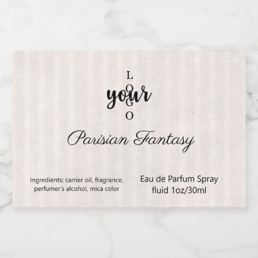  perfume van de Logo Likeurfles Etiket (Enkel label)