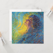 Perfume (Vrouw Portrait) (door Luigi Russolo) Kaart (Voorkant / Achterkant in situ)