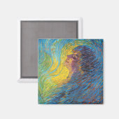 Perfume (Vrouw Portrait) (door Luigi Russolo) Magneet (Voorkant / Achterkant)